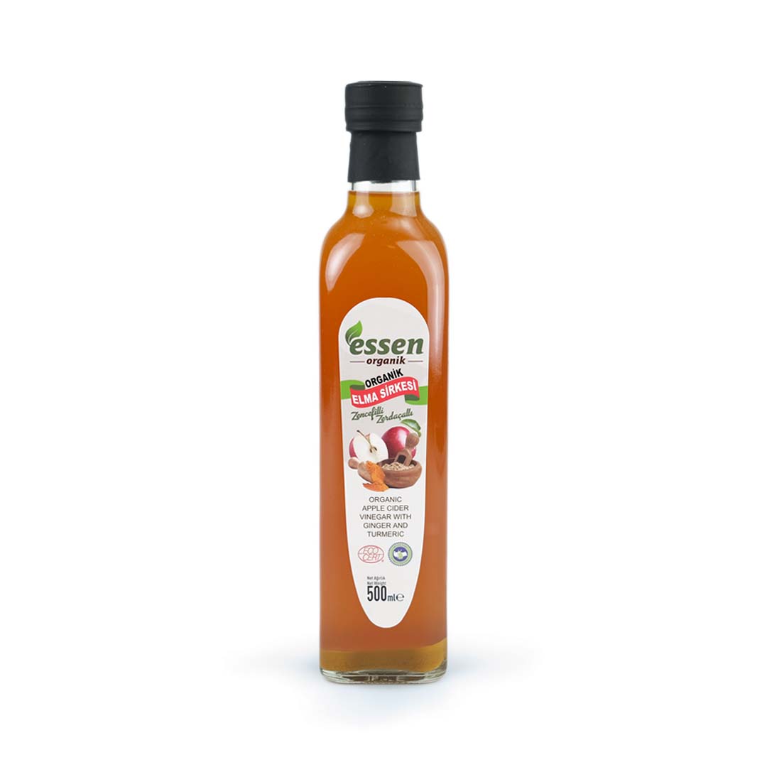 ESSEN - Organik Zencefilli Zerdeçallı Elma Sirkesi 500ML
