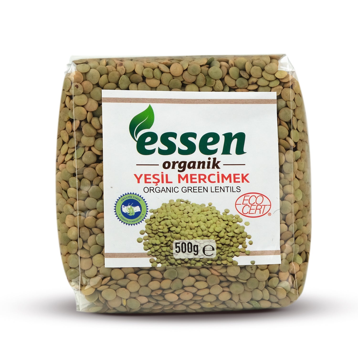 ESSEN - Organik Yeşil Mercimek 500 Gr